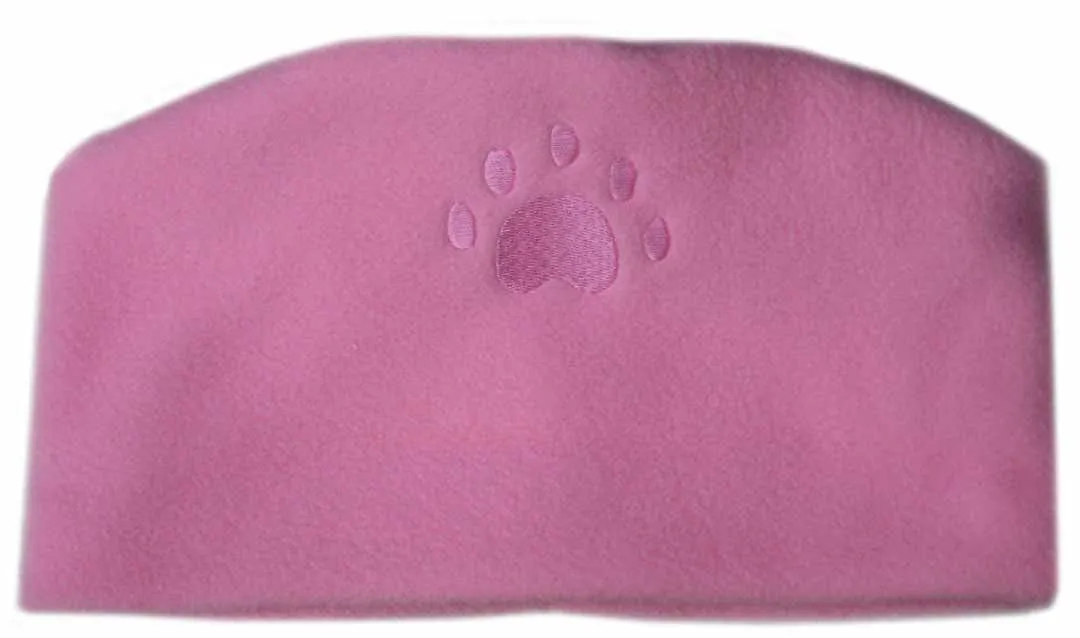 PINK Paw Print Fleece Hat