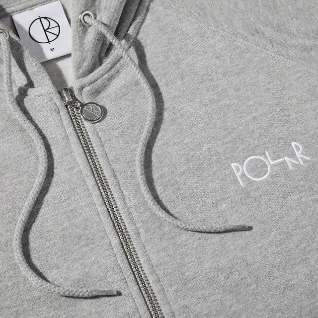 Polar Default Zip Hoodie -Heather Grey