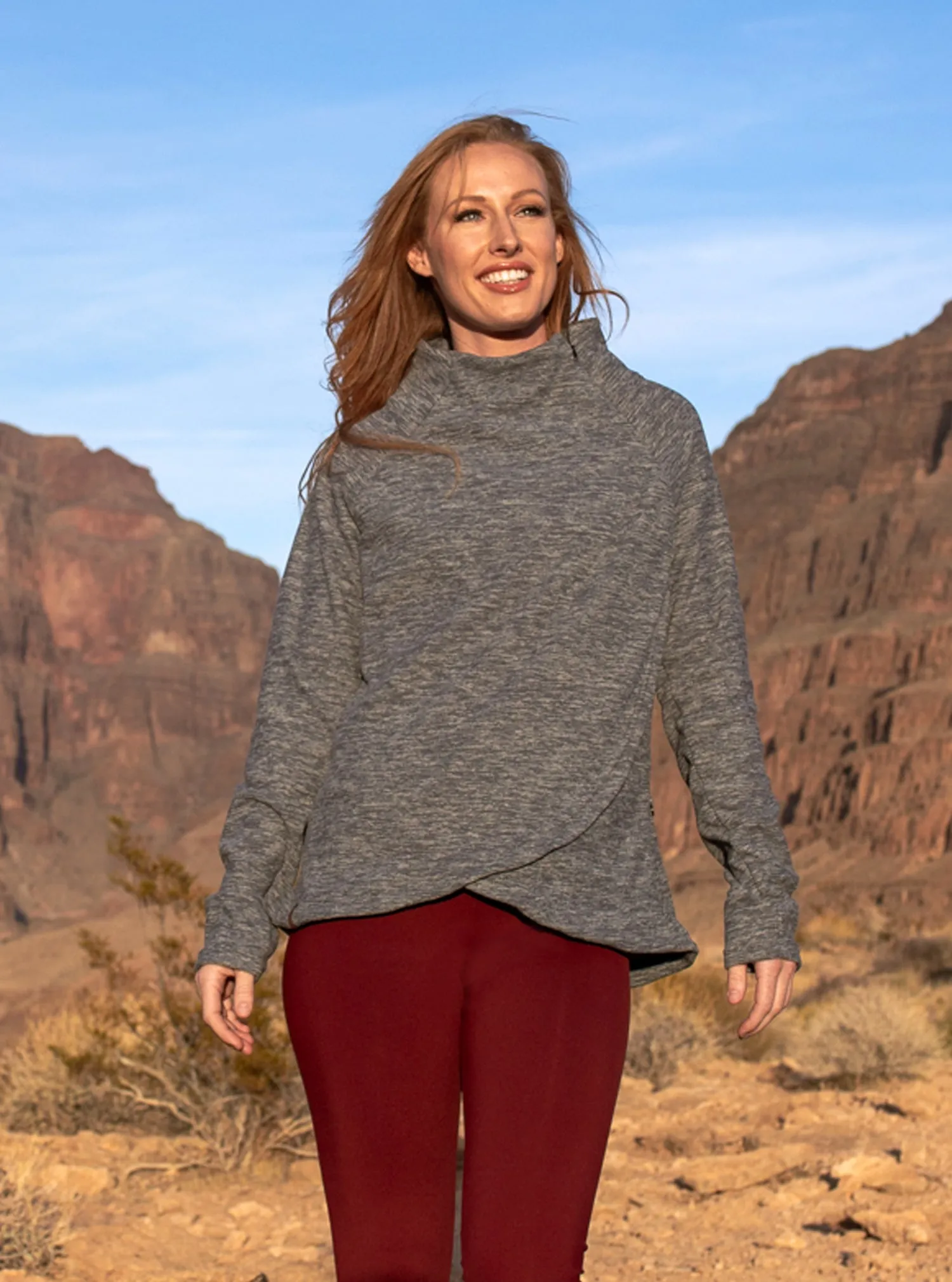 Polar Fleece Asymmetrical Pullover