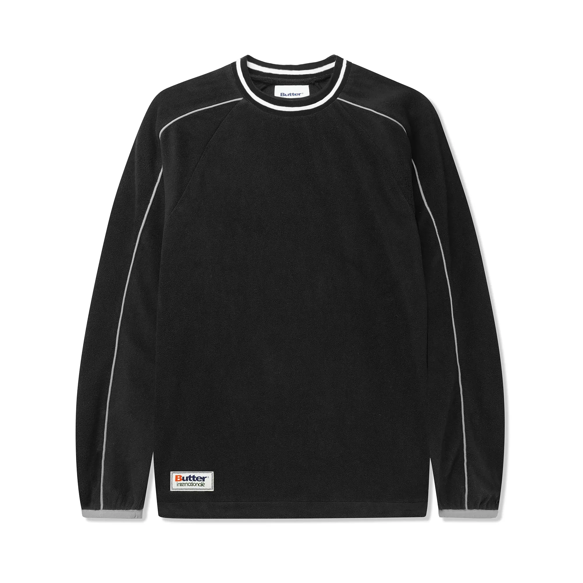 Polar Fleece Crewneck, Black