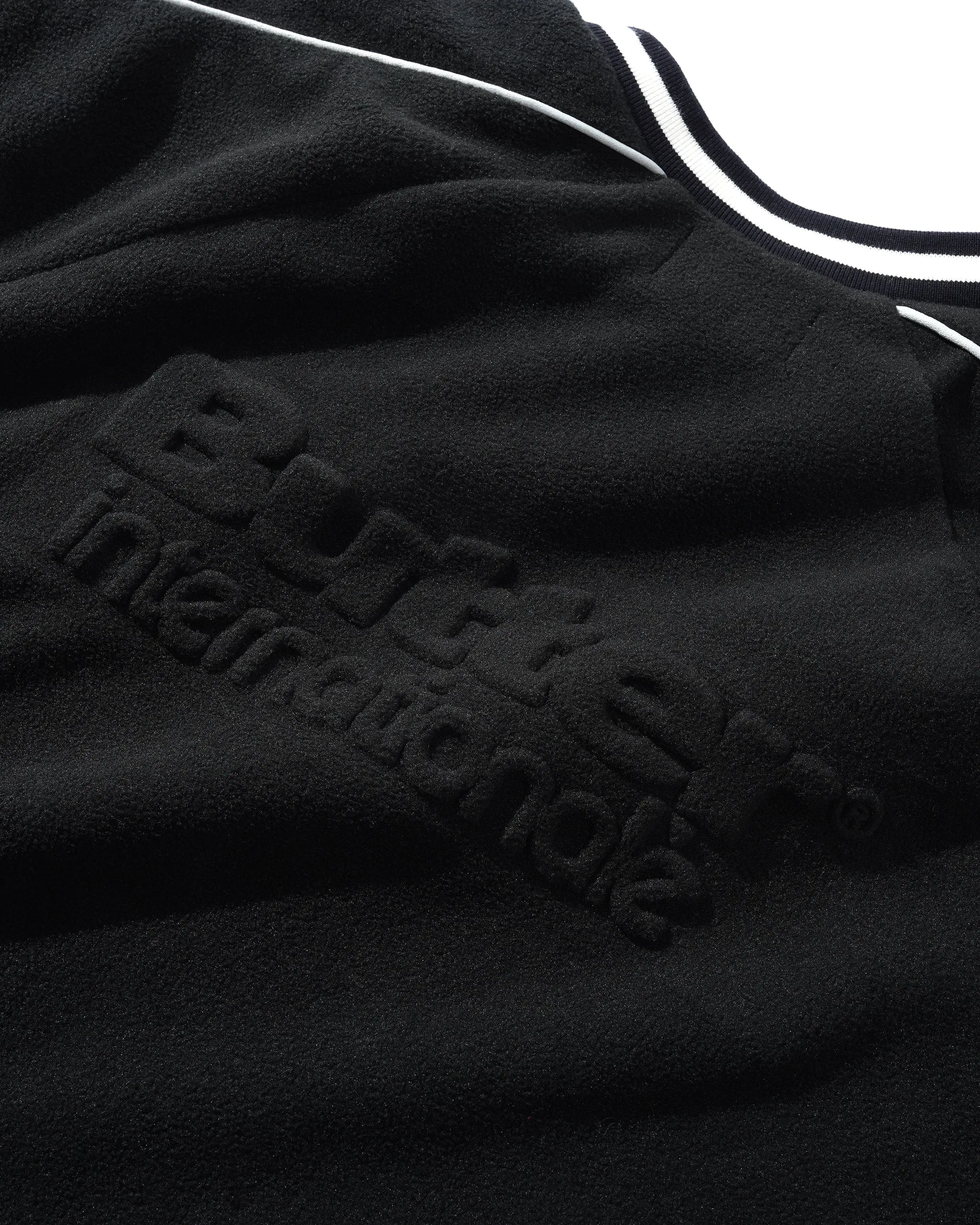 Polar Fleece Crewneck, Black