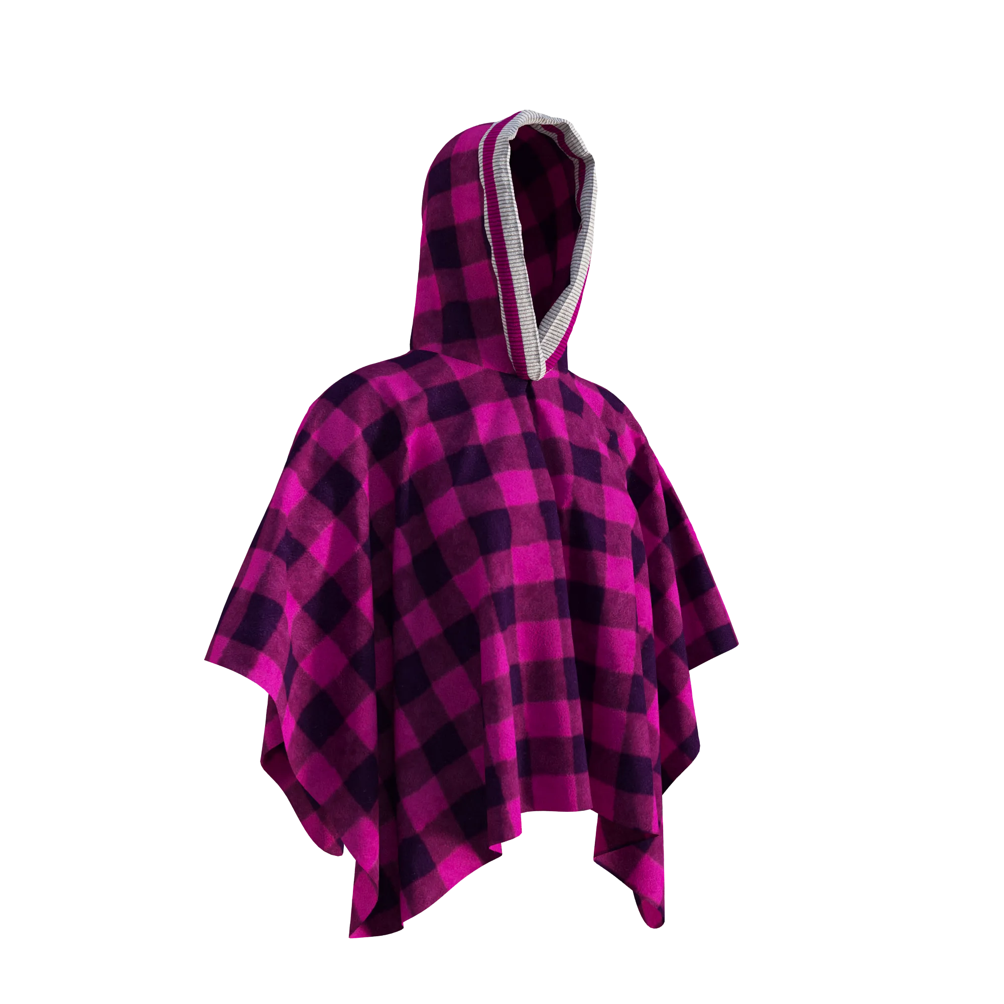 Pook Poncho - Adult Pink Polar Fleece w/ Snap Fastners