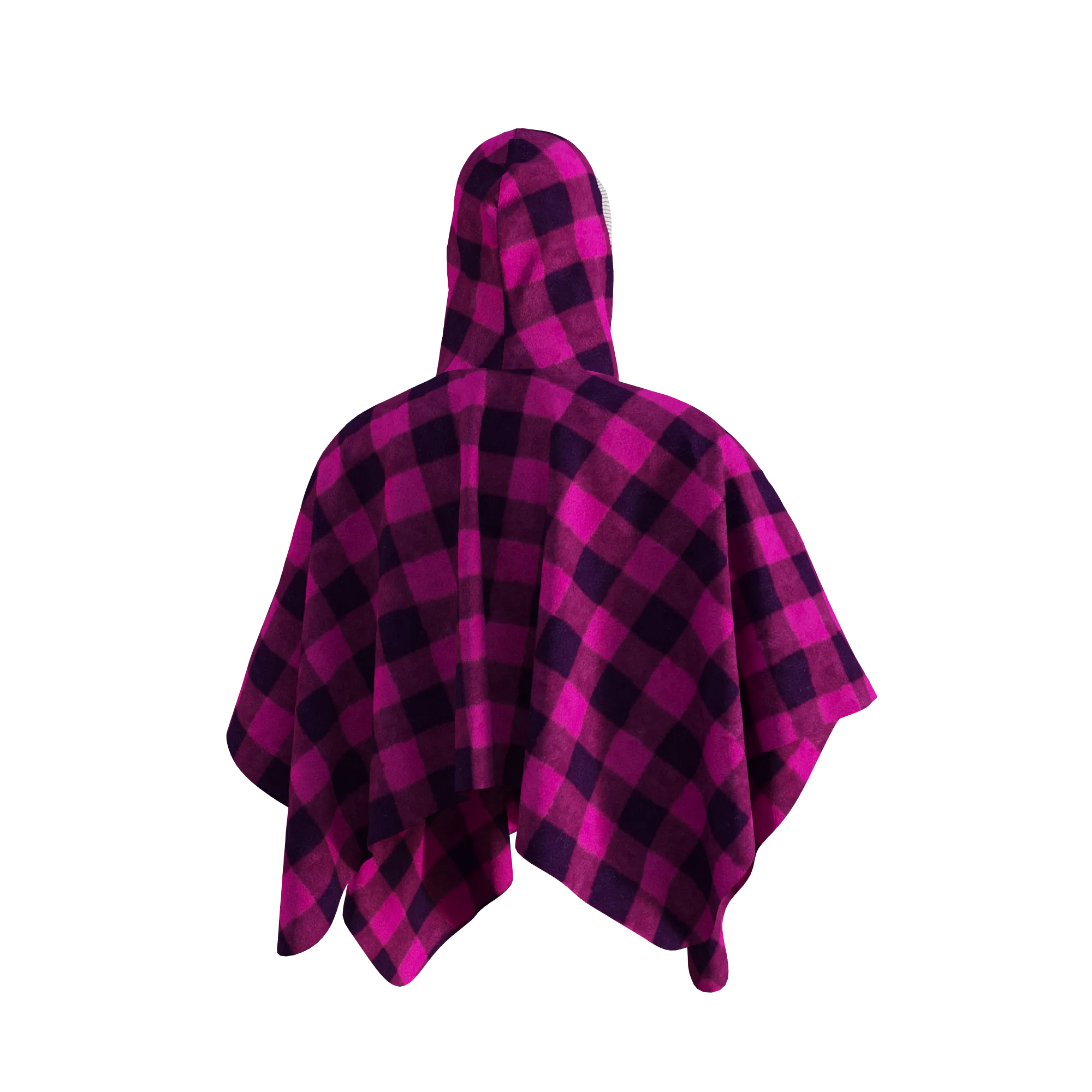 Pook Poncho - Adult Pink Polar Fleece w/ Snap Fastners