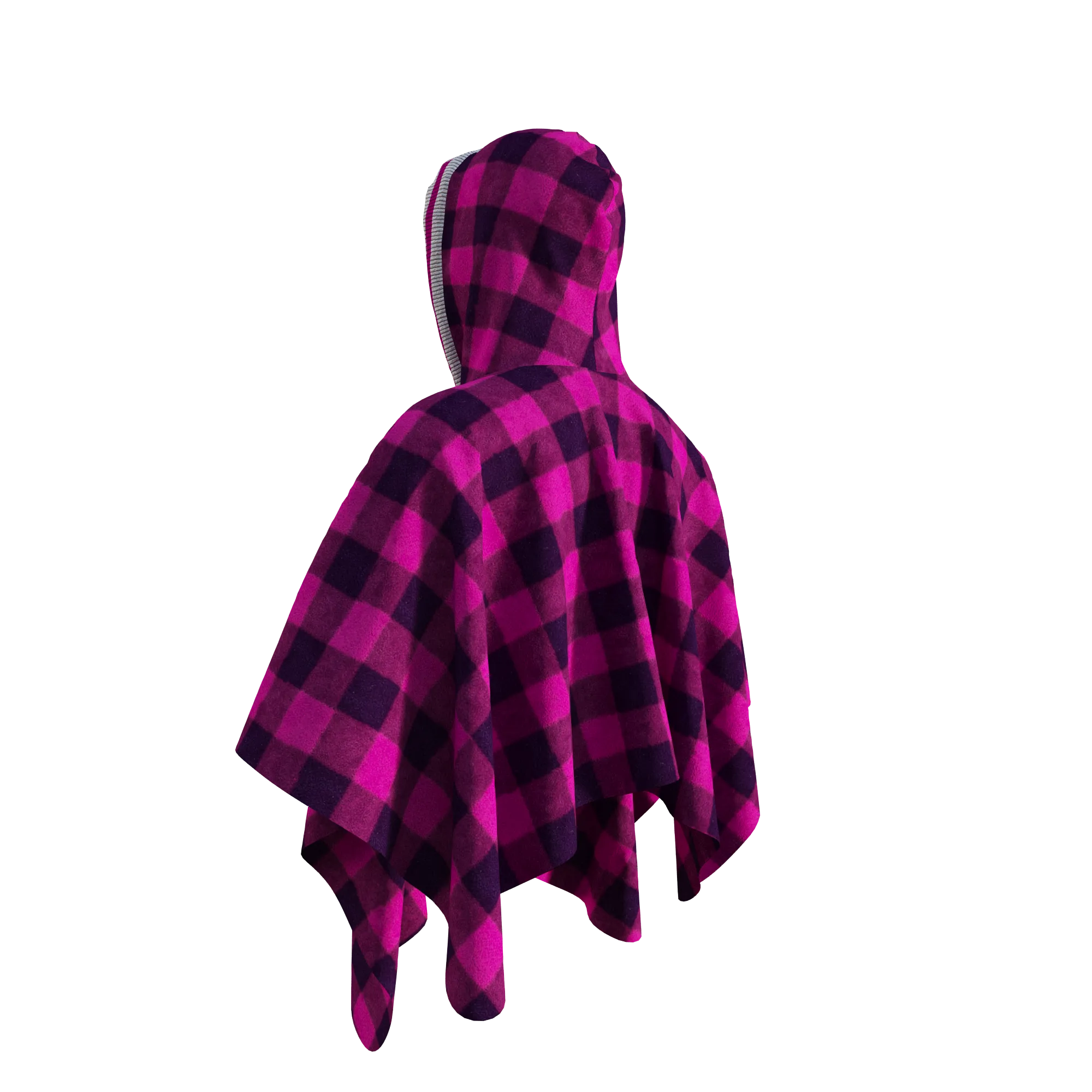 Pook Poncho - Adult Pink Polar Fleece w/ Snap Fastners