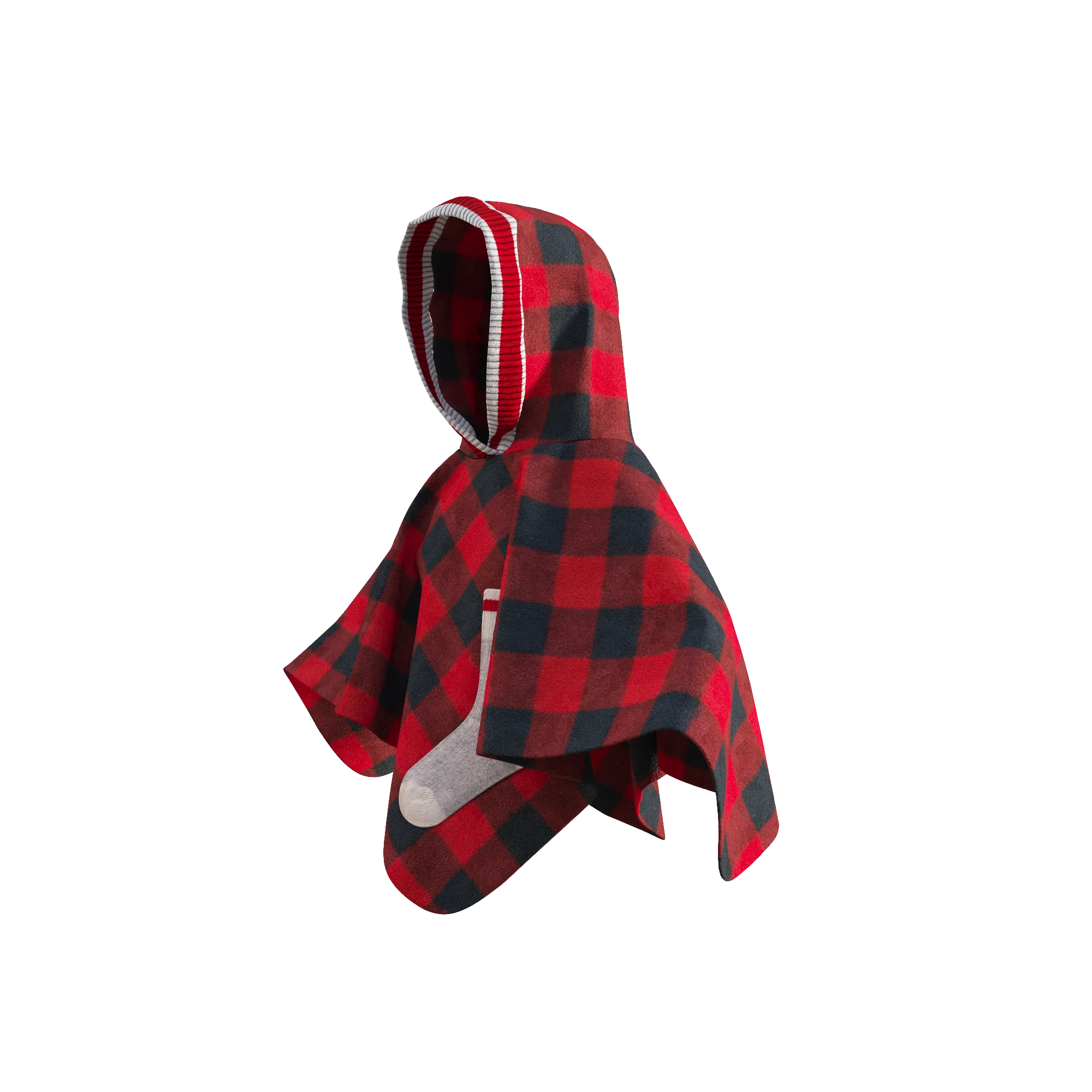 Pookie Poncho - Red Toddler/Youth Polar Fleece