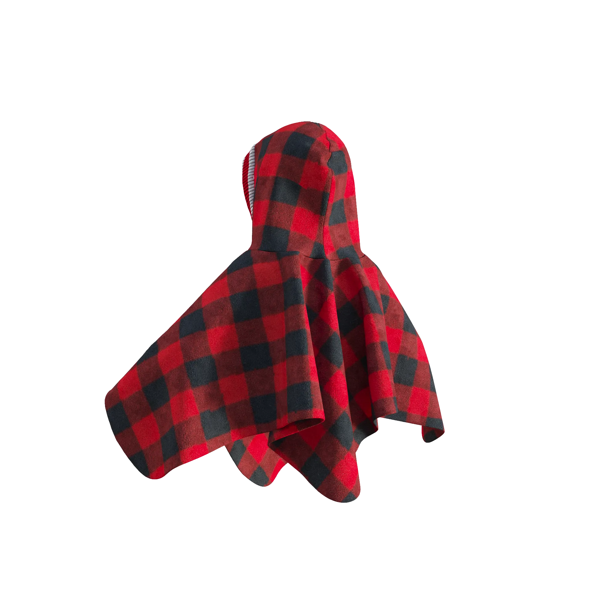 Pookie Poncho - Red Toddler/Youth Polar Fleece