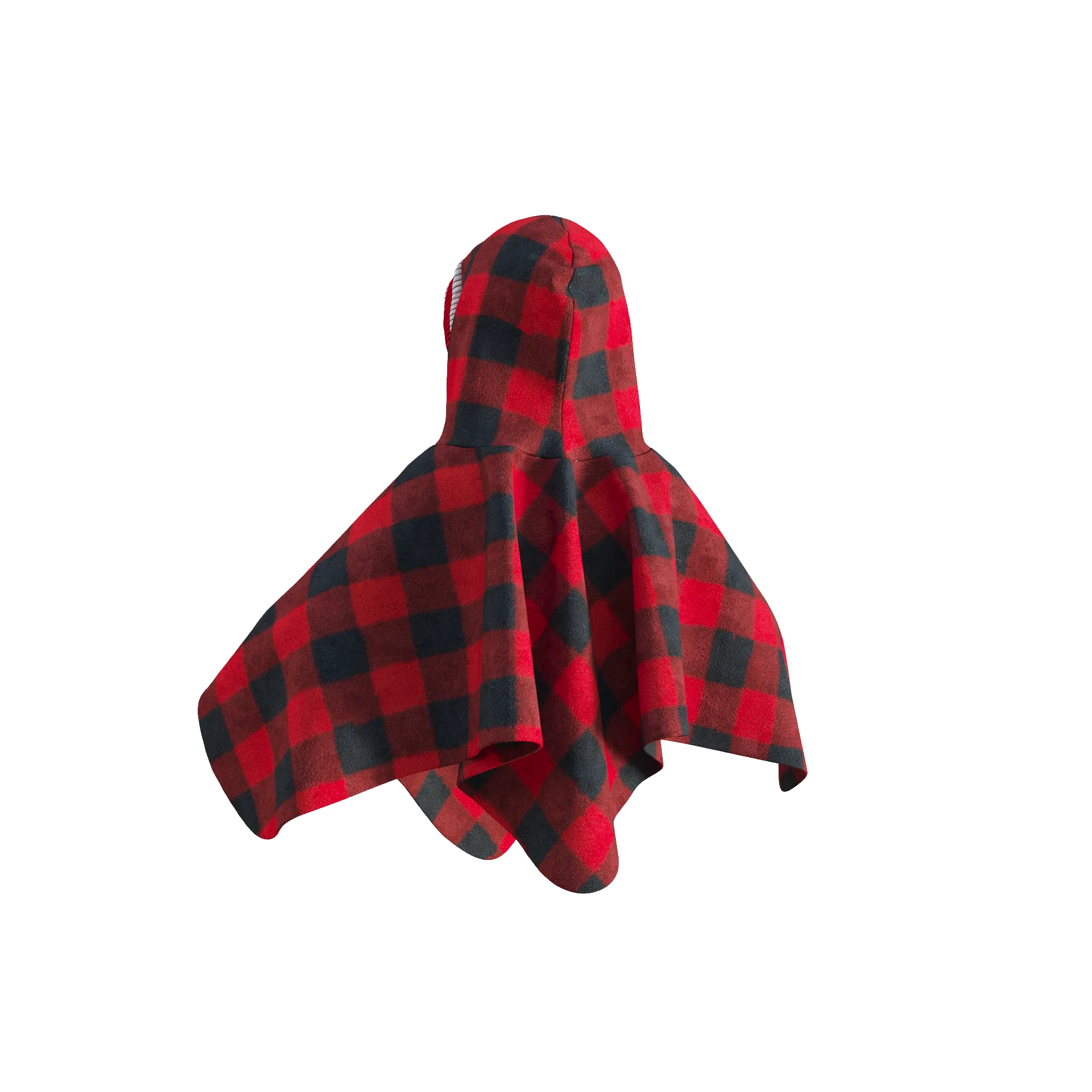 Pookie Poncho - Red Toddler/Youth Polar Fleece