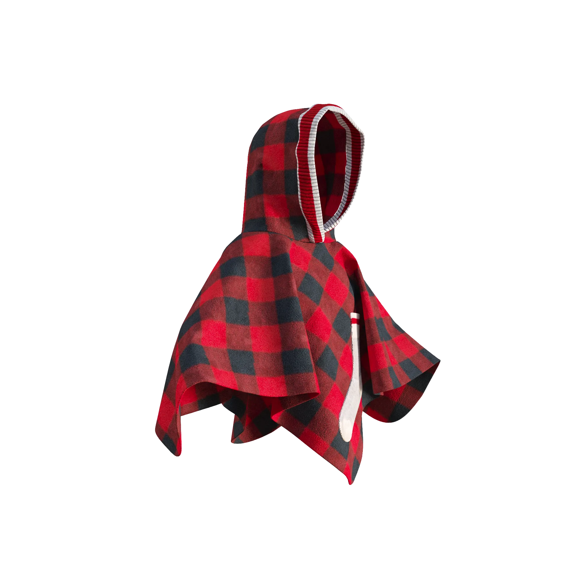 Pookie Poncho - Red Toddler/Youth Polar Fleece