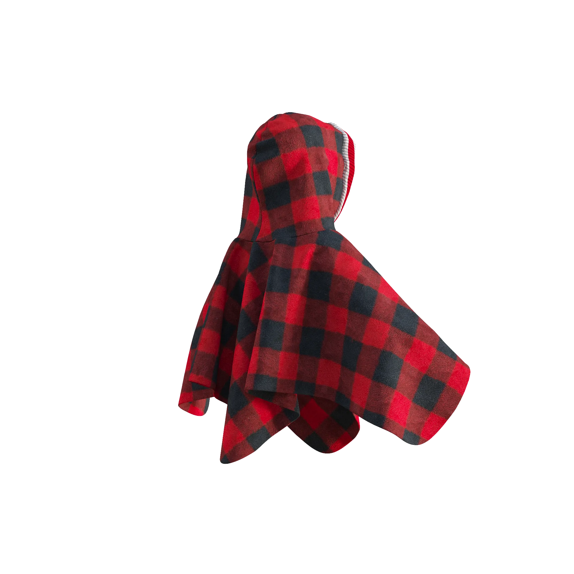 Pookie Poncho - Red Toddler/Youth Polar Fleece