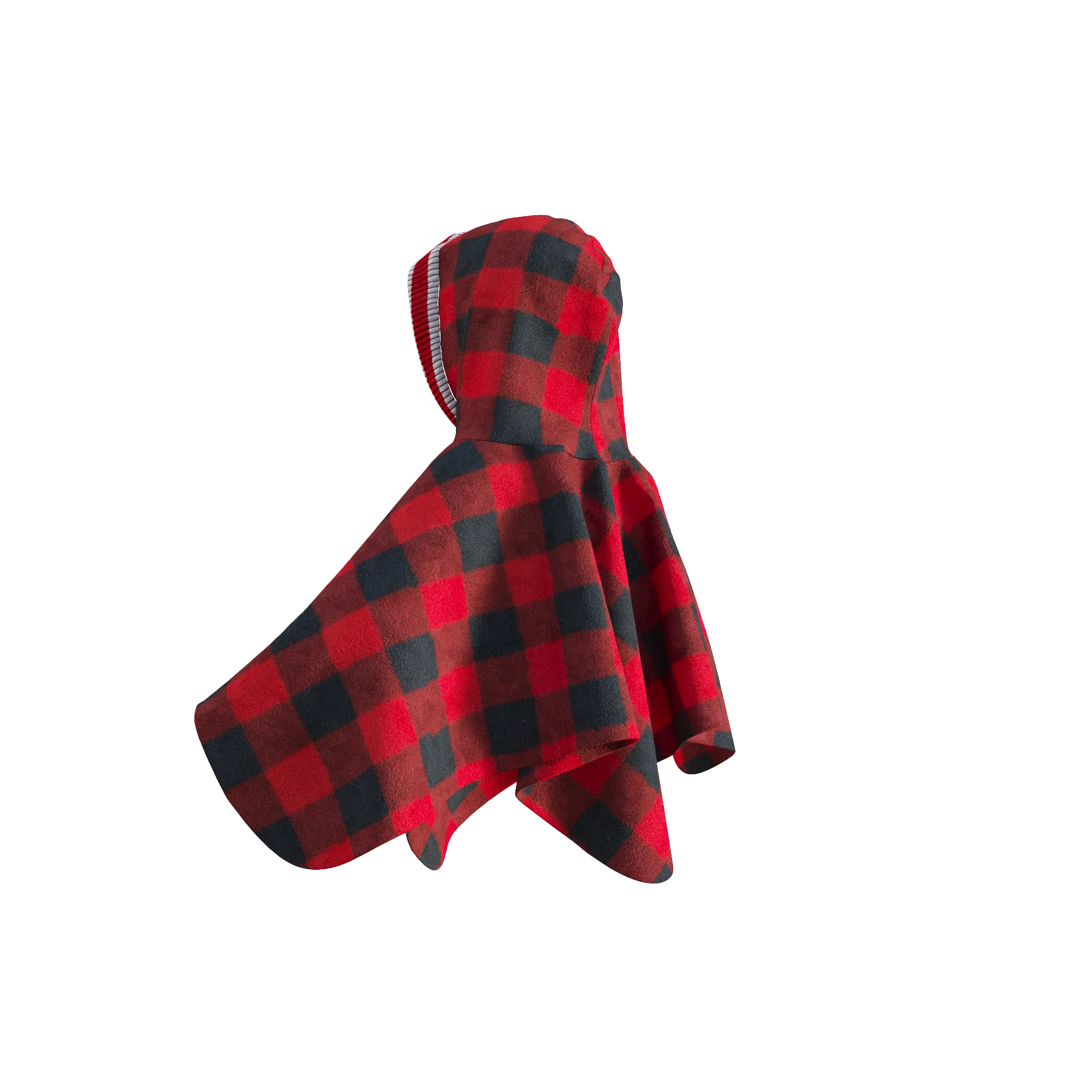 Pookie Poncho - Red Toddler/Youth Polar Fleece