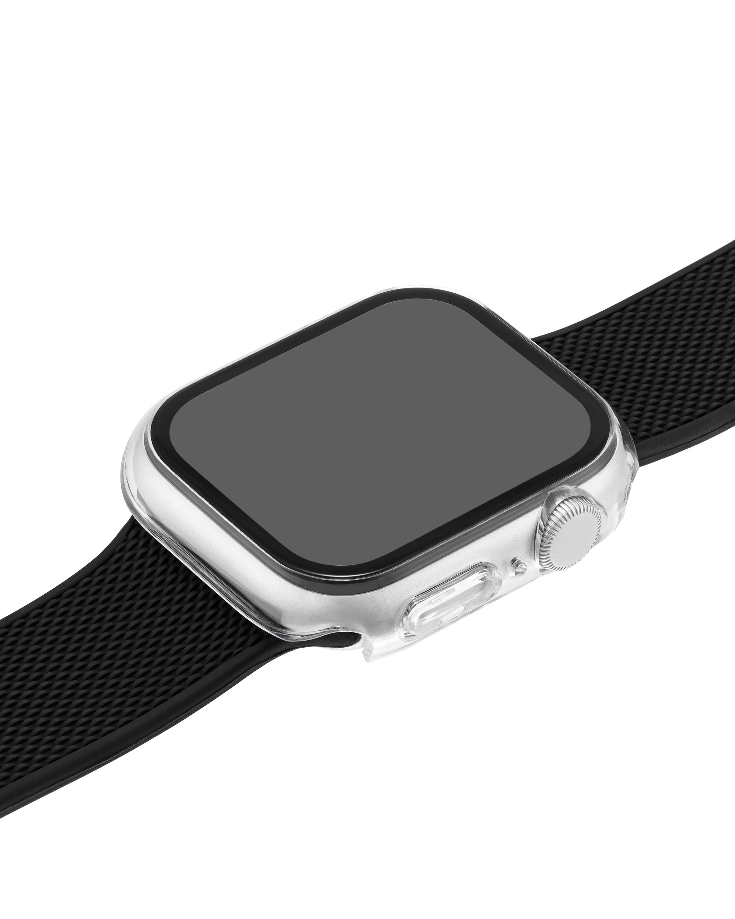 Protective Glass Cover with Integrated Protective Case for Apple Watch®