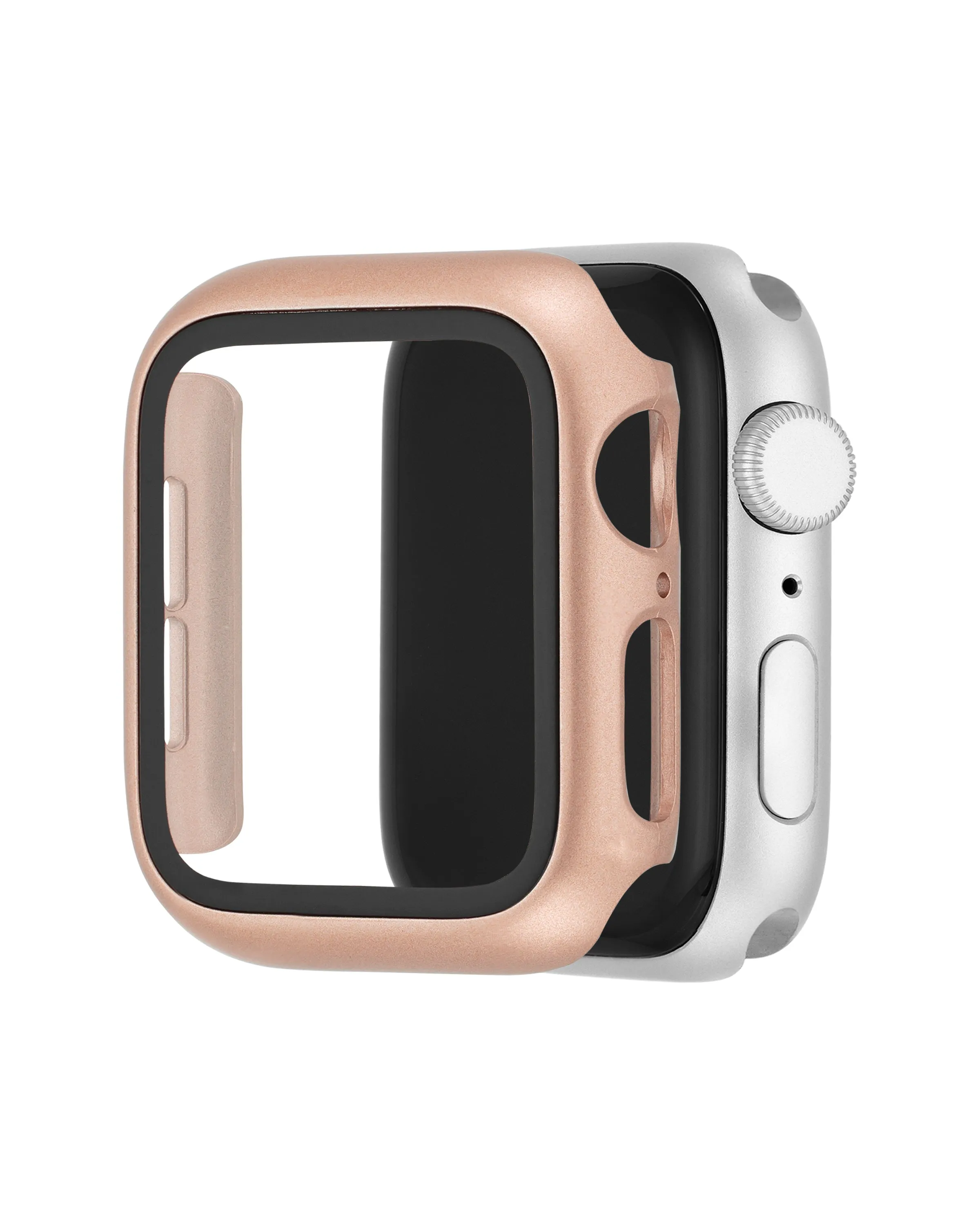 Protective Glass Cover with Integrated Protective Case for Apple Watch®