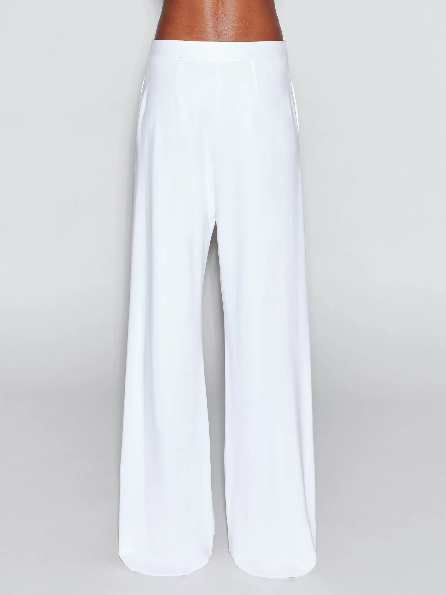 PULL ON STRAIGHT LEG TROUSER - SOLID INTERLOCK