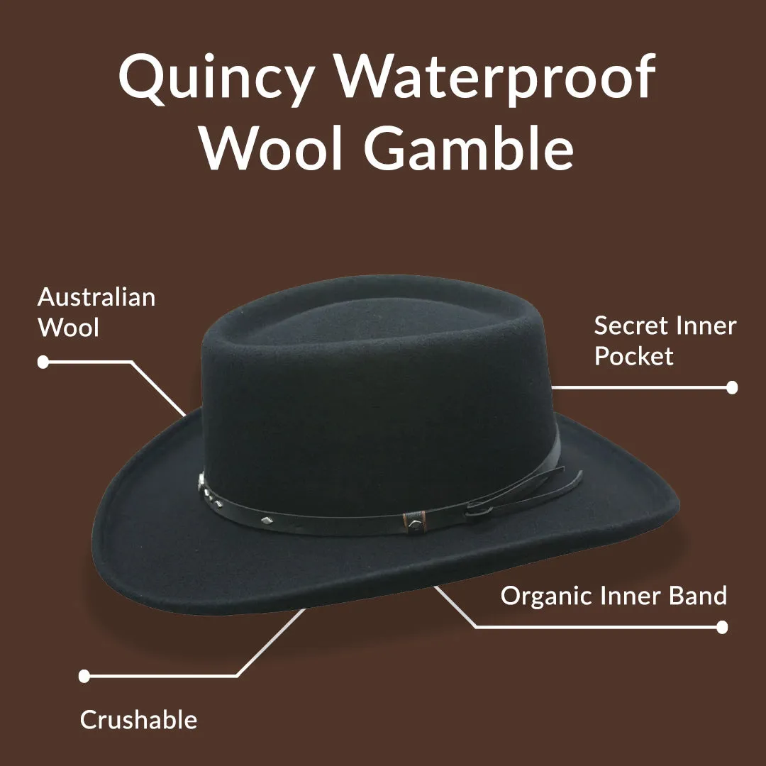 Quincy Waterproof Wool Gambler