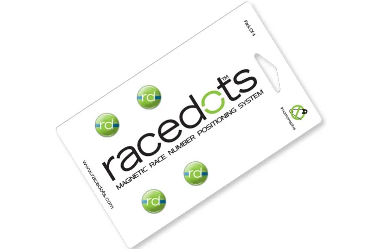 RaceDots: Magnetic Race Number Positioning System 4-Pack (Batman)