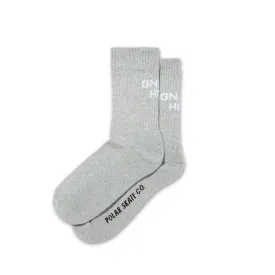 Rib Socks | Gnarly Huh! - Heather Grey