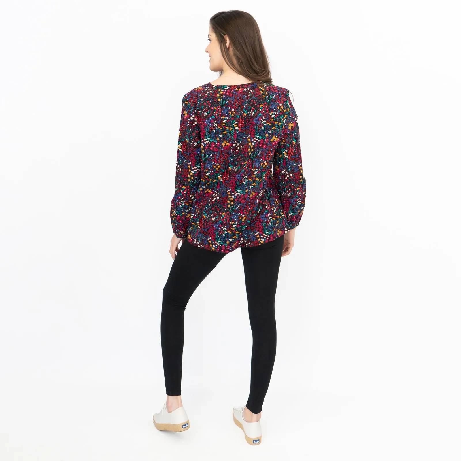 Seasalt Twilight Lanes Floral Long Sleeve Top