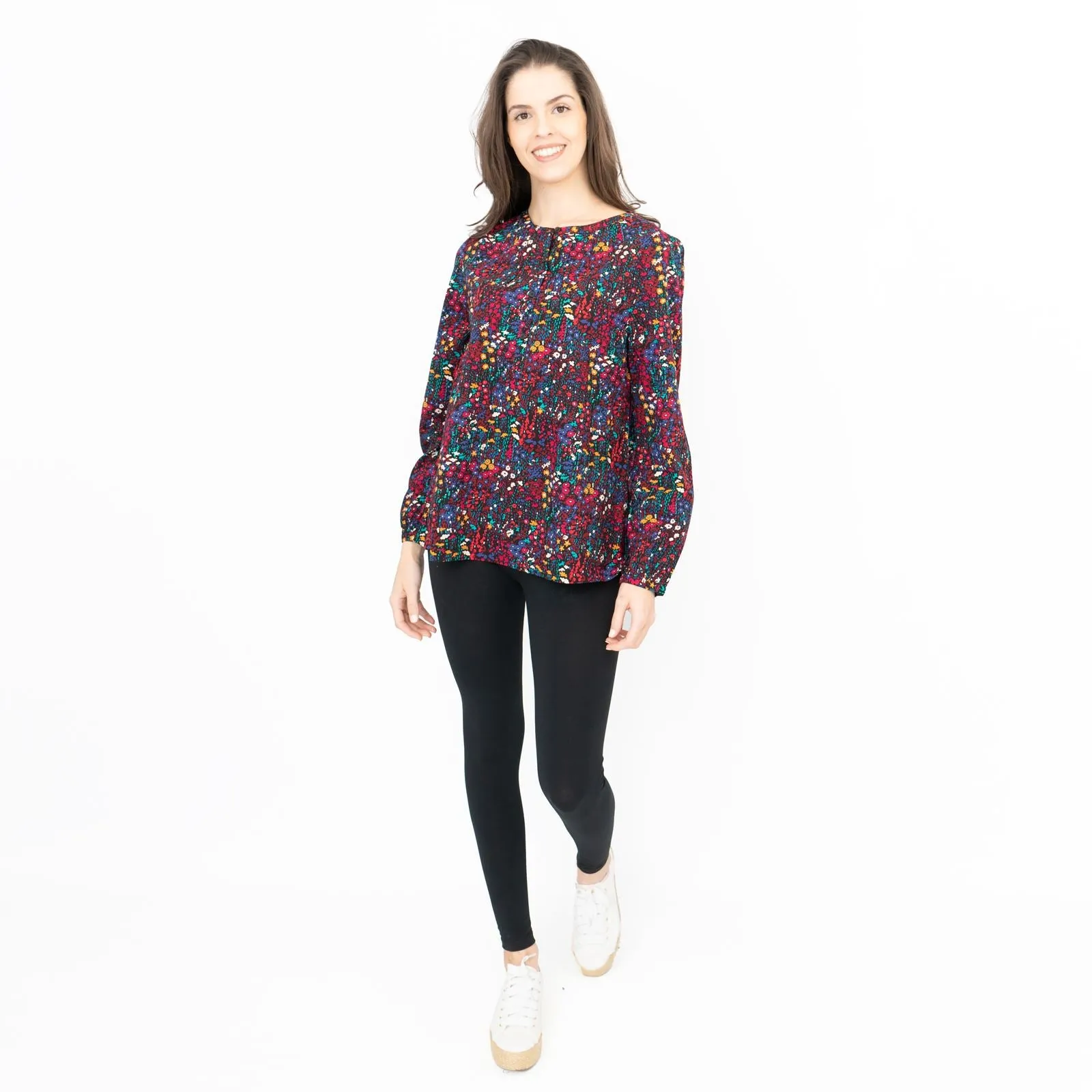 Seasalt Twilight Lanes Floral Long Sleeve Top