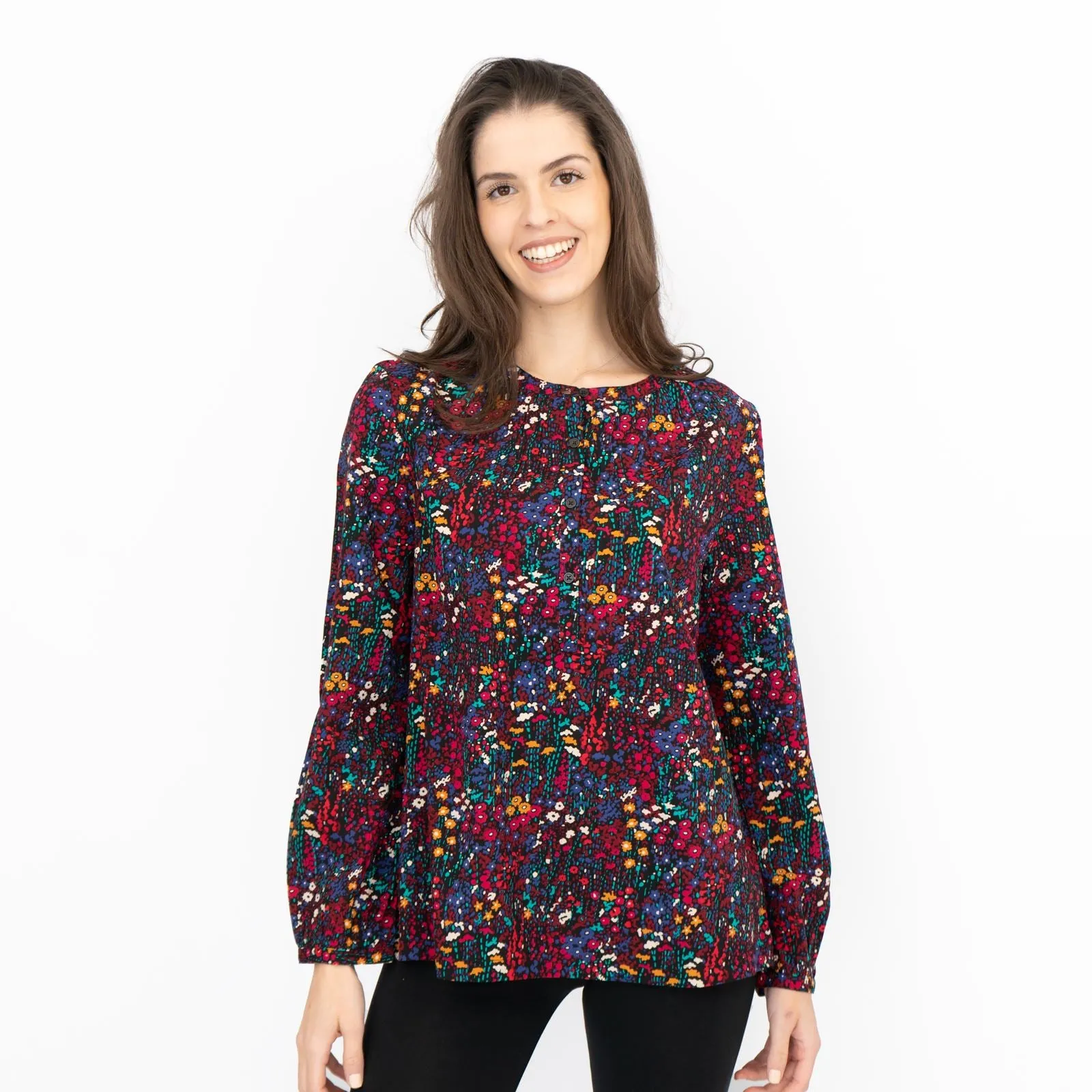 Seasalt Twilight Lanes Floral Long Sleeve Top