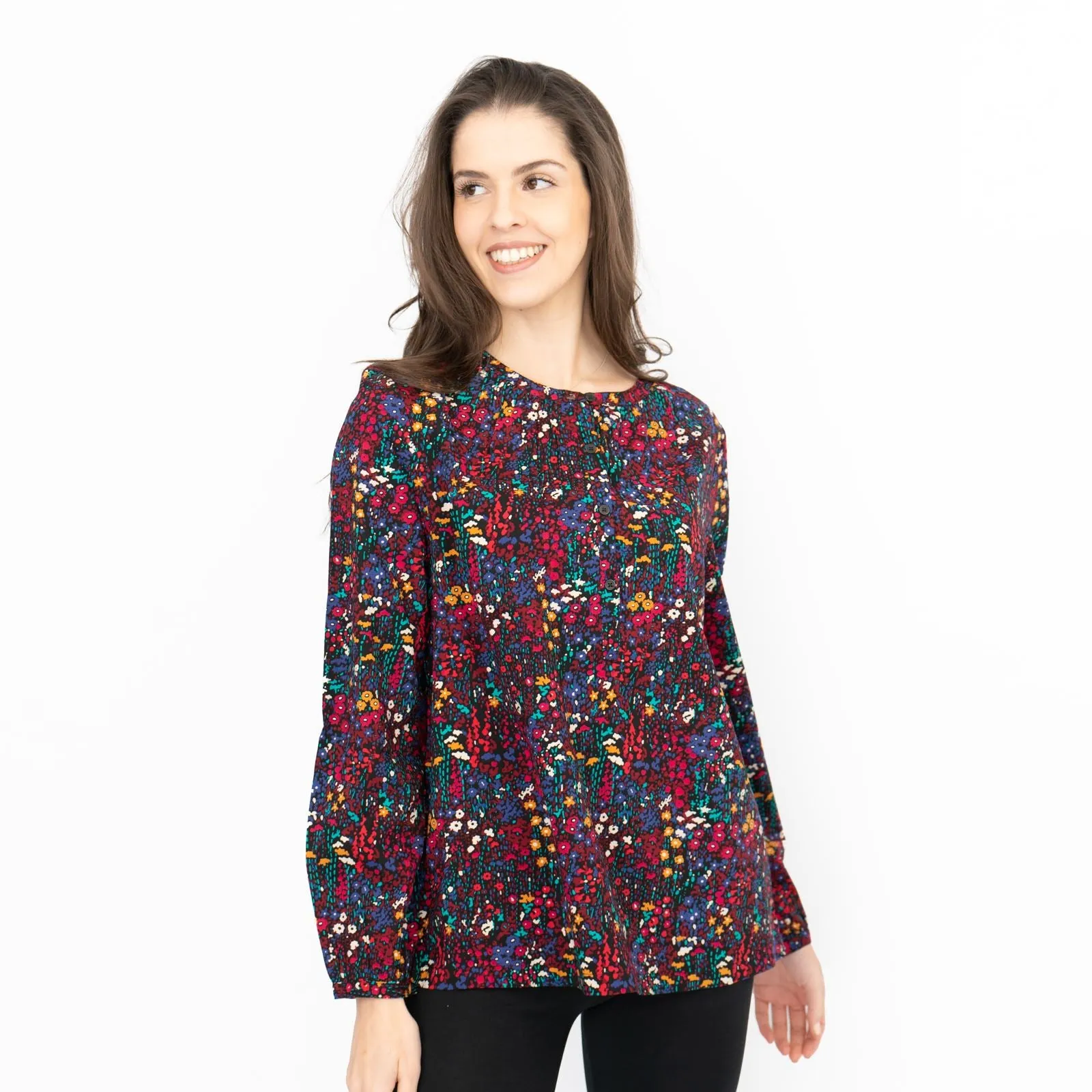 Seasalt Twilight Lanes Floral Long Sleeve Top