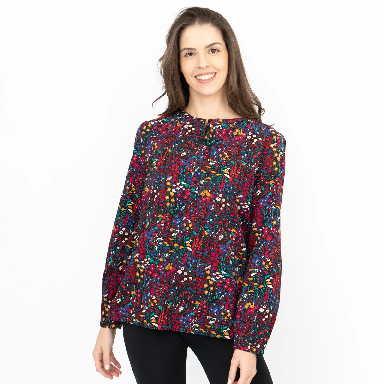 Seasalt Twilight Lanes Floral Long Sleeve Top