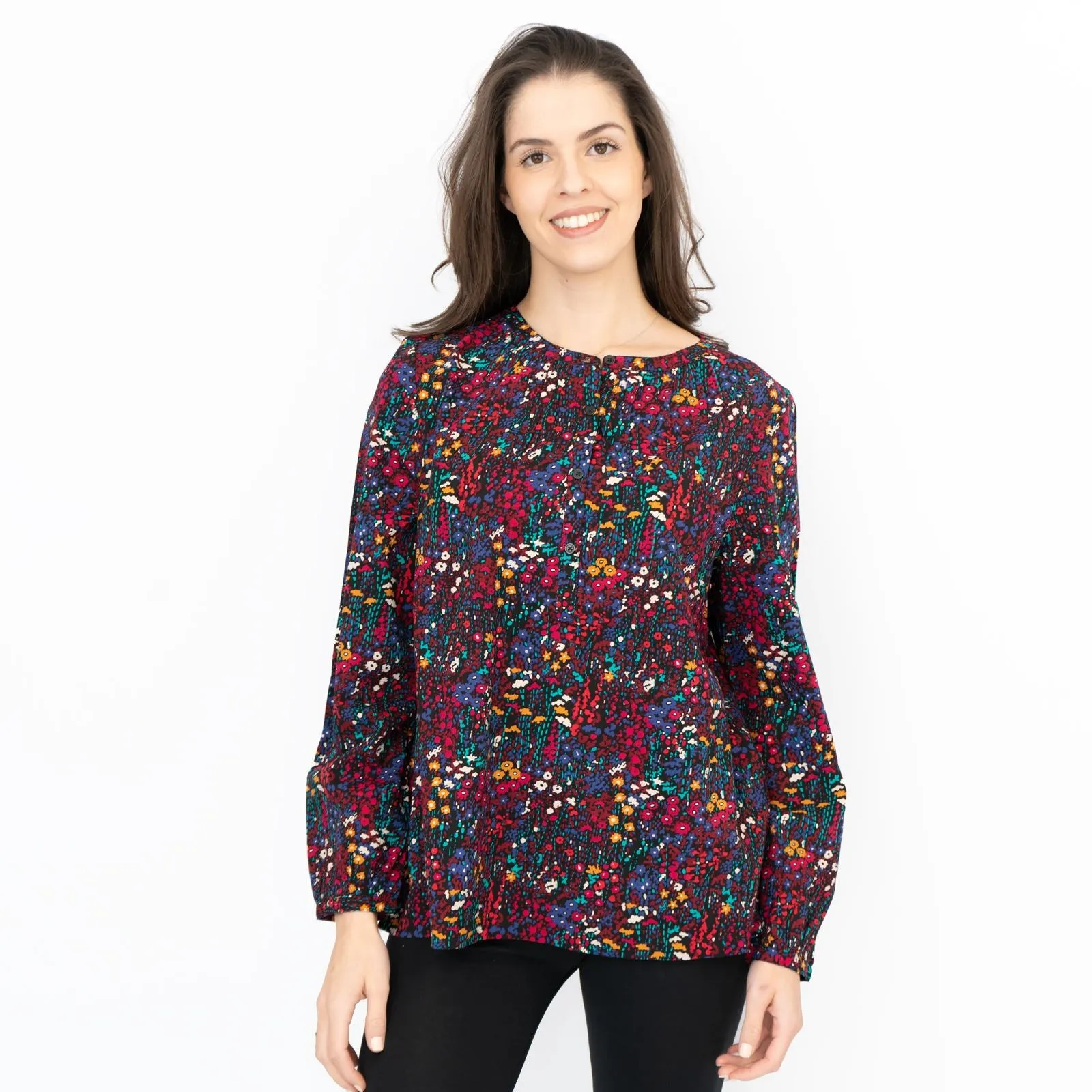 Seasalt Twilight Lanes Floral Long Sleeve Top