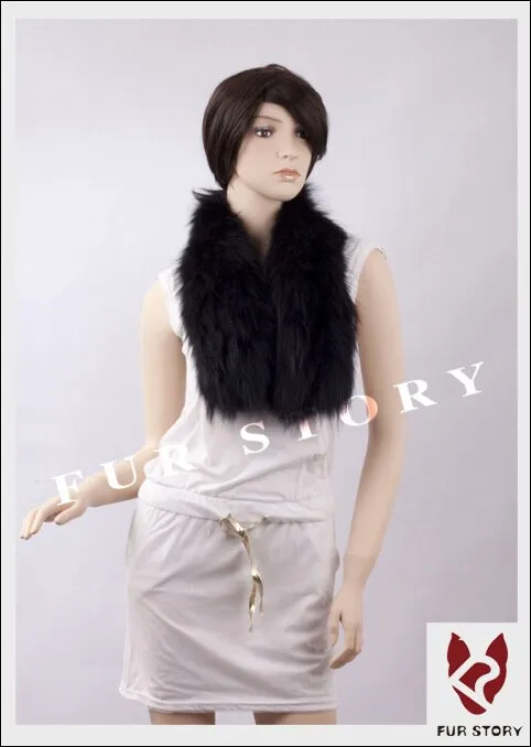 Silver Fox Fur or Fox Fur Scarf Wrap Cape Shawl Neck Warmer 3 Colors NEW FS050204