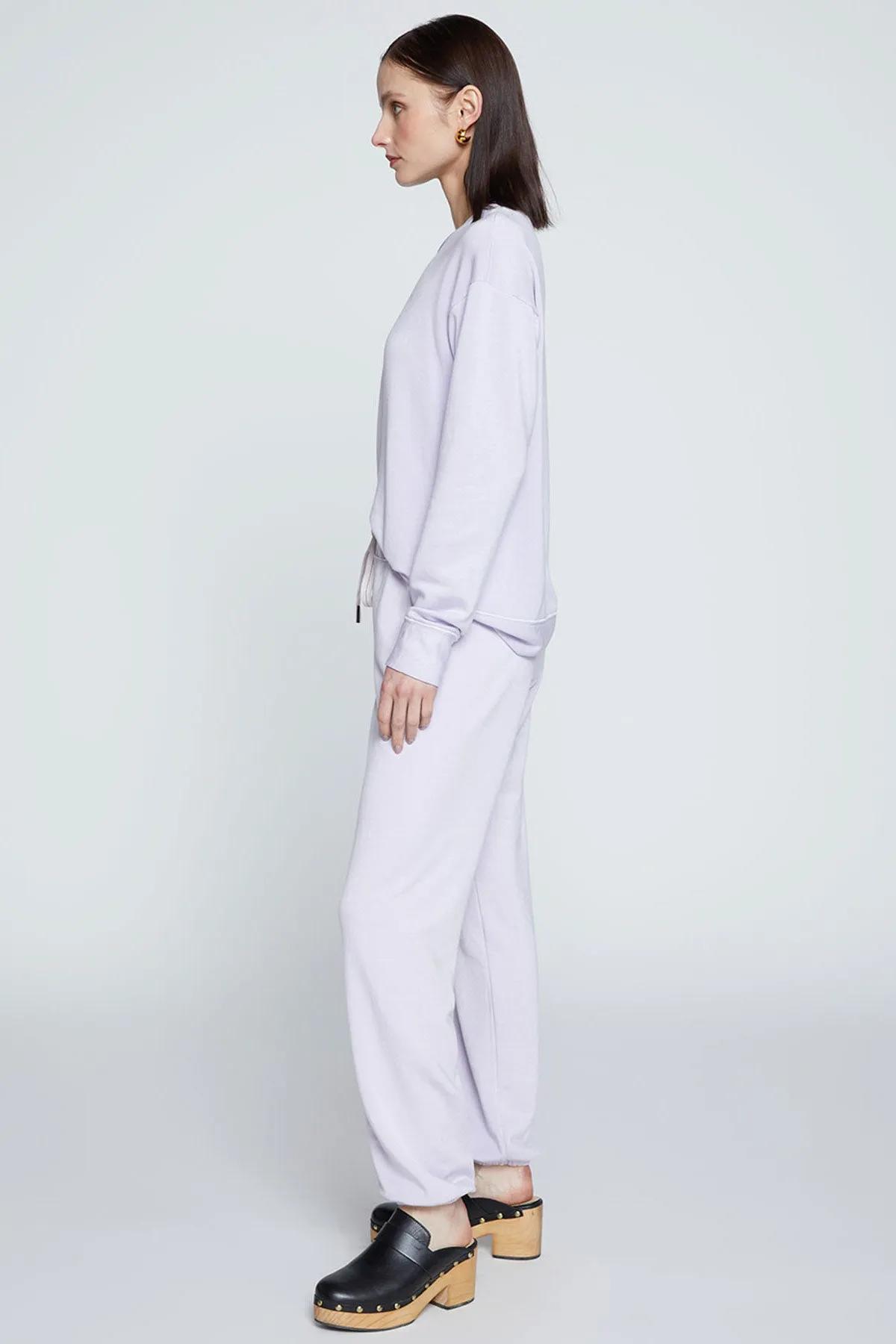 Stateside Softest Fleece Drawstring Sweatpant in Wisteria