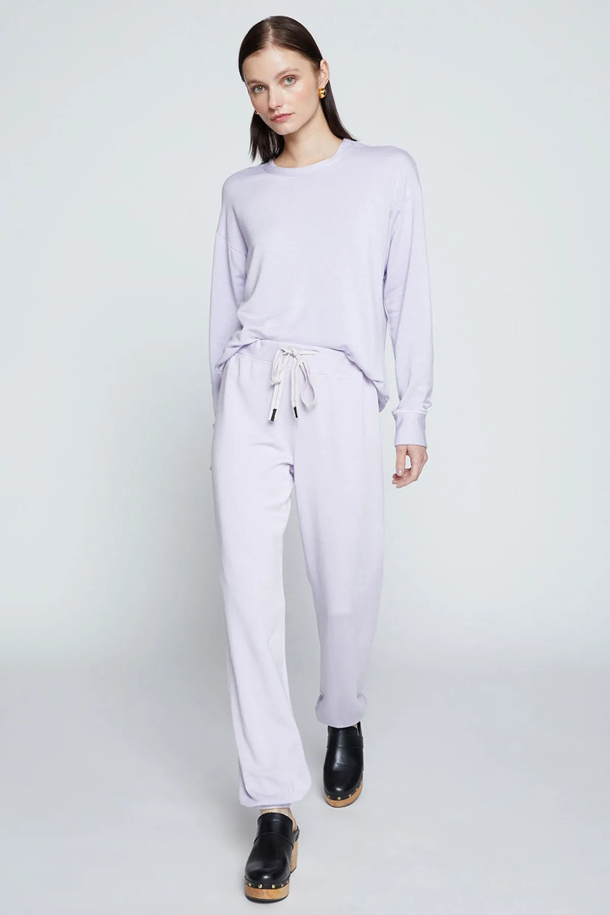 Stateside Softest Fleece Drawstring Sweatpant in Wisteria