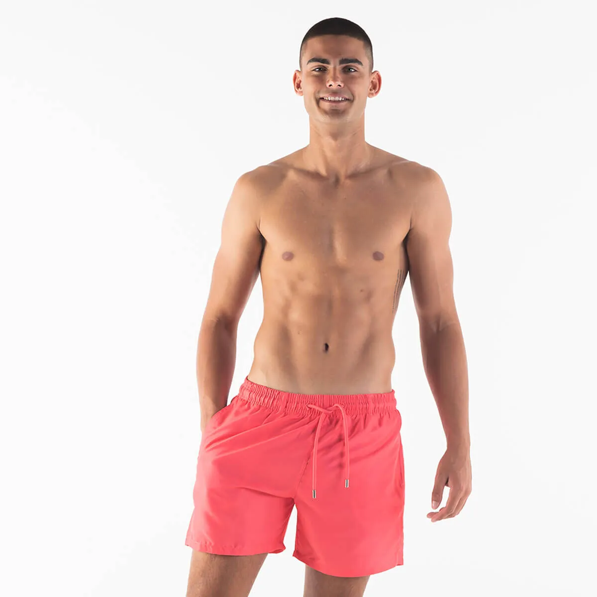 Swim Shorts - Solid | Coral