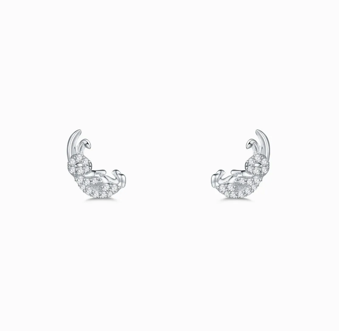 THIALH - Polar Paradise - Arctic Hare Stud Earrings