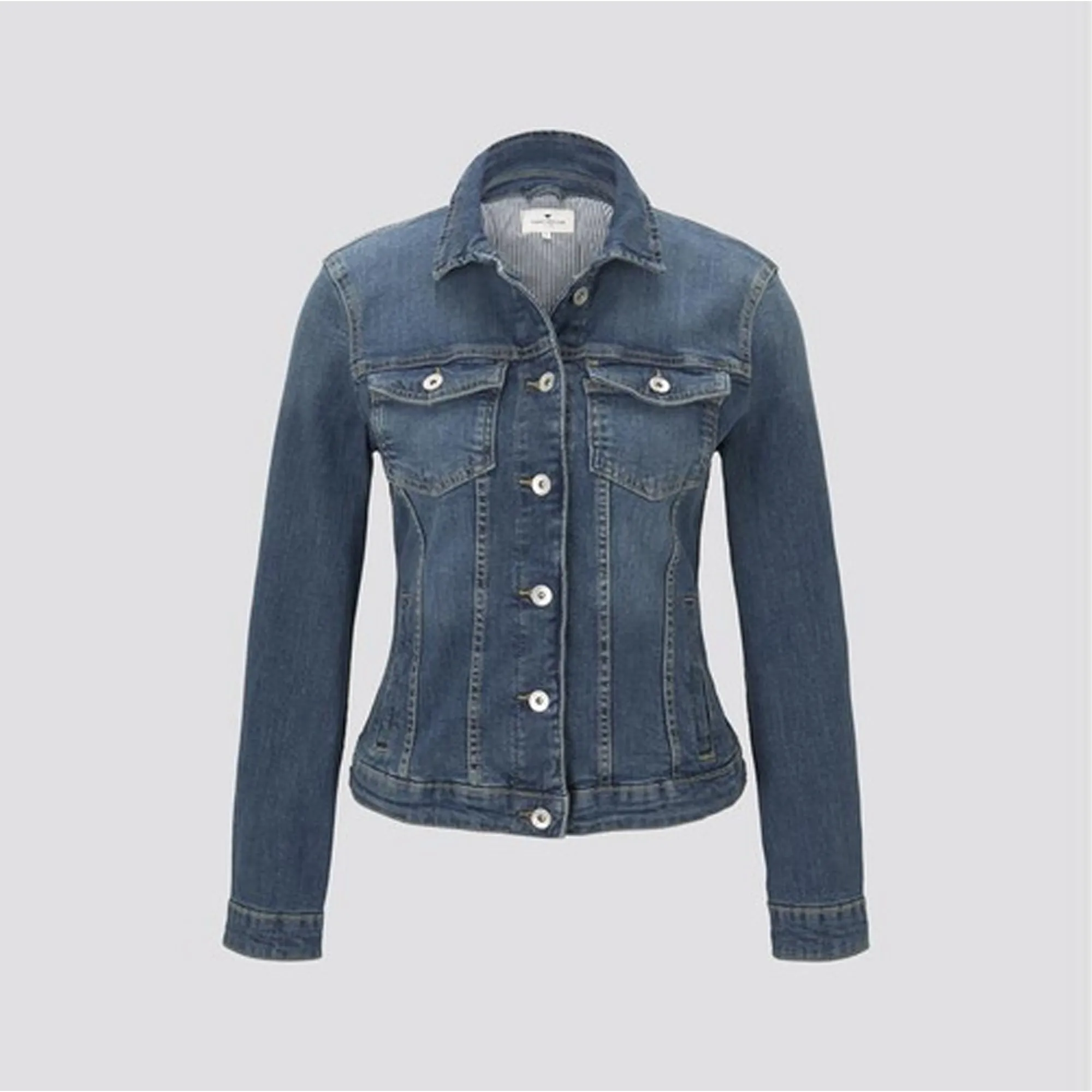 TOM.TAILOR - Women 'Dark Blue' With Front 2 Pocket Denim Jacket TT111