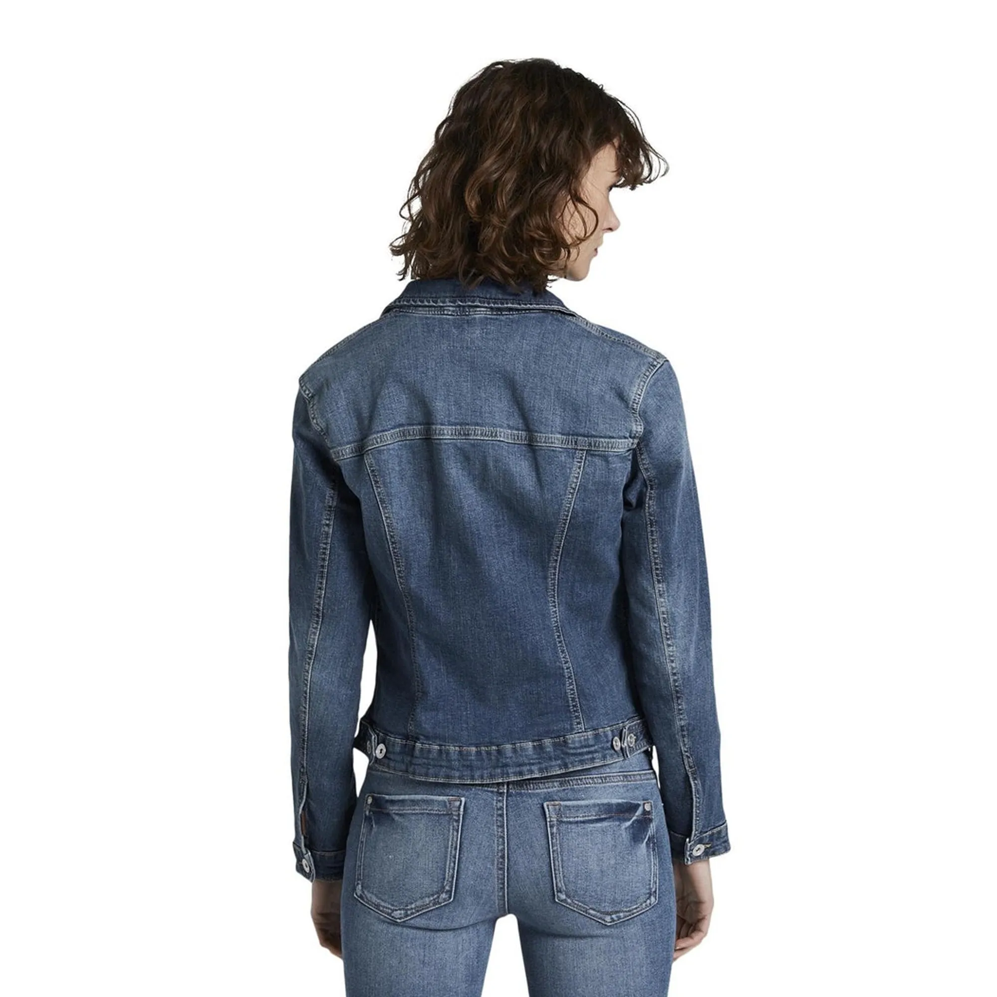 TOM.TAILOR - Women 'Dark Blue' With Front 2 Pocket Denim Jacket TT111