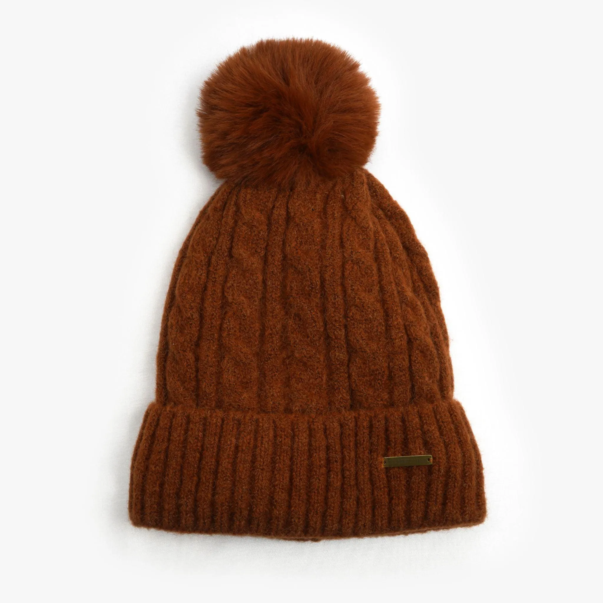 Zoe Fleece Lined Beanie - Rust